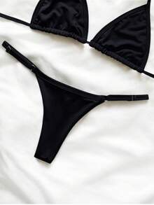 Women Bikini Sets - Black - View 3
