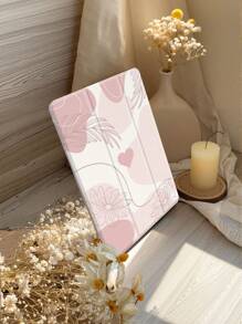 Funda para iPad compatible con iPad (A16) de 11 pulgadas de 11.ª generación 2025, iPad de 10.2 pulgadas 2021/2020 iPad 9.ª/8.ª generación, compatible con Samsung Galaxy Tab/Funda para Tab, con soporte para bolígrafo, compatible con Kindle Paperwhite 12.ª generación 2024, admite función de suspensión/activación automática de la tapa, con bloques de color y plantas marrones