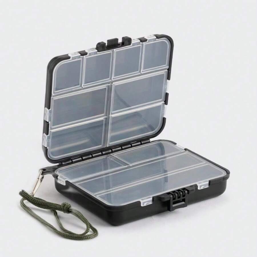 Boîtes de rangement d'appâts pour la pêche, organisateur portable réversible d'hameçons et d'appâts, petite boîte de pêche utilitaire pour les leurres