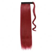 Straight Ponytail Extensions Synthetic Hair Wrap Around Ponytail Extension Heat-Resistant Wig For Women Synthetic Pony Tails Hairpieces Daily