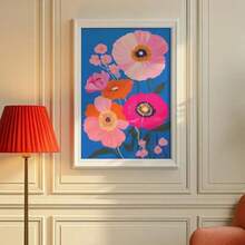 1 pièce Affiche murale d'œuvre d'art abstrait du marché aux fleurs de Rotterdam. Impression sur canevas paysage floral coloré pour la décoration de la maison, salon, bureau. Cadre en option. - Multicolore - Voir 3