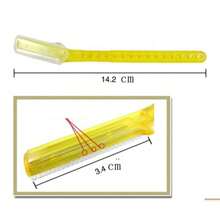 Pacote com 2 lâminas de barbear de cor aleatória, aparador de sobrancelhas com lâmina de aço inoxidável, ferramenta profissional para aparar sobrancelhas, modelador de sobrancelhas afiado, ferramenta para aparar sobrancelhas e maquiagem, tesoura portátil unissex para aparar sobrancelhas
