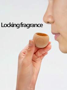 1pc Tumbler Diffuser Solid Wood Small Egg-Shaped Mineral Fragrance Wood Car Aromatherapy Spacious Fragrance Wood Office Home Bedroom Fragrance Diffuser, Aromatherapy Diffuser - Living Room, Study, Office Stick Set - No Fire, No Battery/Electricity, Home Decor Tabletop Ornament - Slow Release Fragrance