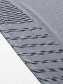 Men's Quick-Dry Breathable Mesh T-Shirt, Casual Versatile Lightweight Short Sleeve, Comfortable Sports Outdoor Top, Summer - Dark Grey - View 6