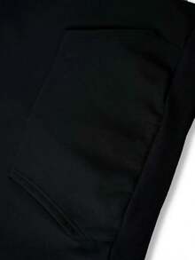 Conjunto de sudadera con capucha para hombre Boston Est 1997, chándal deportivo de poliéster con bolsillos, sudadera con capucha informal de punto holgado de otoño/invierno con estampado y pantalones de chándal, conjunto de salón de punto holgado de manga larga - Negro - Ver 5