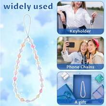 1 Pc 100pcs Acrylic DIY Beads Accessories For Key Rings And Handbags Stylish Cell Phone Accessories - Multicolor - View 3