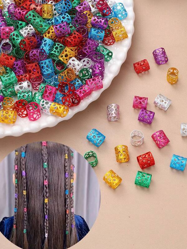 paquete de 101 piezas Clips para el cabello de niña con trenzas de color, ligeros y no dañinos de aluminio, excelentes para accesorios de cabello de presentaciones en el escenario