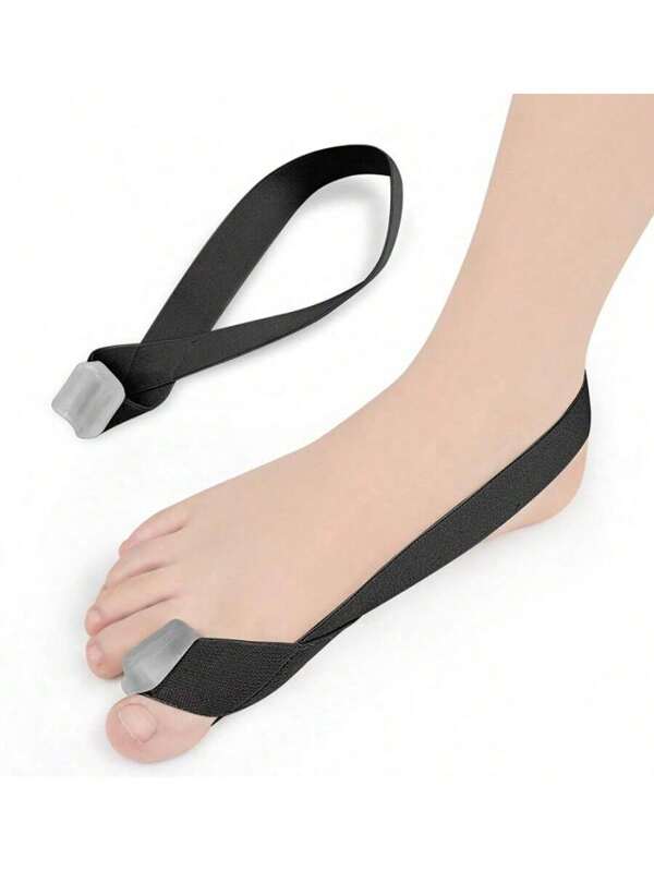 1 pieza Separador de dedos del pie suave y cómodo, estirador de pulgar ajustable, adecuado para uso diario y ciclismo, unisex