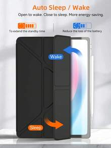 DANYCASE 强磁保护壳 Y 折叠适用于 iPad 10th 10.9 11th A16 10.9 Air 4th Air 5th 10.9 Air 11 M2 M3 2024 2025 Air 13 M2 M3 2024 2025 - 黑色 - 查看 6