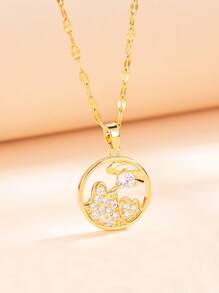 1pc Luxury Niche Design Waist Pendant Necklace, Adjustable Clavicle Chain For Women, Multiple Styles Available