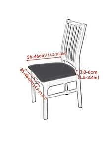 1pc Solid Color Elastic Lounge Chair Seat Cushion Cover, Washable Removable Chair Protector Slipcover, Fits Living Room, Home, All Seasons, Universal Size