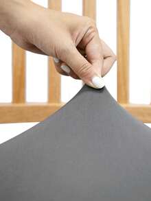 1pc Solid Color Elastic Lounge Chair Seat Cushion Cover, Washable Removable Chair Protector Slipcover, Fits Living Room, Home, All Seasons, Universal Size