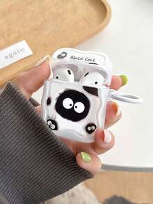 1 pieza Estuche protector creativo de bola de carbón de dibujos animados para 4/3/2, carcasa suave de cobertura completa para Apple - Blanco - Ver 3