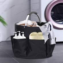 Multi-Taschen Wasserdichter Garten- und Reinigungsprodukt Aufbewahrungsbeutel mit Griff und 6 Fächern, faltbar, für Garten, Badezimmer, Innenbereich (Blau)