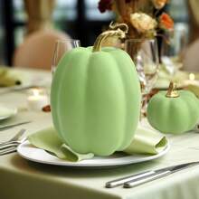 1 Set di 10 Zucche Artificiali per Decorazione da Giardino, Decorazione da Raccolta, Ringraziamento e Ognissanti, Include Zucche Grandi, Medie e Piccole Realistiche per Casa, Cucina e Festività