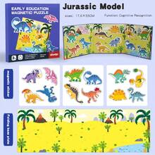 Libro de actividades Montessori, libro tranquilo, juguetes educativos tempranos para niños, juego de hacer coincidir, juguete Montessori para niños - Libro de rompecabezas magnético jm - Ver 13