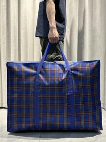 1PC Extra Large Storage Bag Tote Bag Hand Bag Large Capacity Clothes Storage Bag Non Woven Waterproof Travel College Carry Dormitory Essentials Moving Supplies
