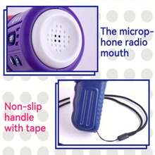 多声道趣味变声器音箱 - 恶作剧玩具，配备升级版手持放大器，创意音乐音效，是万圣节、圣诞节和生日的理想礼物