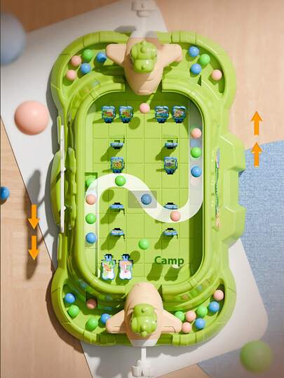 1 Set Dinosaur Battle Pinball Toy, 2-Player Kids Educational Games, Interactive Parent-Child Focus Training Toys, Boys Girls Pinball Competition Game, Family Desktop Games, STEM Early Learning Toys, Holiday Gift Set