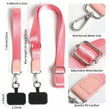 2pcs New Oblique Shoulder And Wrist Phone Bag Strap, Suitable For Daily, Outdoor, Travel Use To Carry Phone
