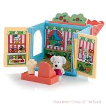 8cm Sweet, Mini, Cute Animal Flower Shop Toy House, Comes With Stickers, DIY Decorations And Companion Toys, Helps Develop Children's Various Skills