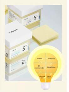 Numbuzin No.5 爽肤垫 维生素烟酰胺浓缩垫 双面谷胱甘肽、烟酰胺、PHA 和 LHA 去角质、色素沉着过度护理 180ml/70 片 - No.5+維生素菸鹼醯胺濃縮墊 - 查看 2