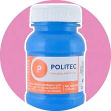 Pintura acrilica POLITEC 100ML - Celeste - Ver 3