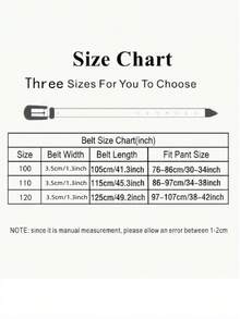 1pc Unisex Solid Color Punk Waist Belt With Shiny Rhinestone Decoration, Fashionable Rock Style - White - View 5