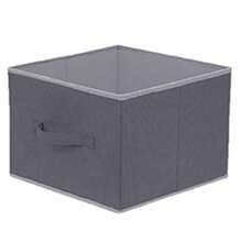 1 件无纺布悬挂式储物袋，多功能衣柜整理袋，防水防尘分层悬挂式储物袋，适用于衣服、内衣、家用袋，适用于学校、学校配件、学校用品 - 灰色 - 查看 4