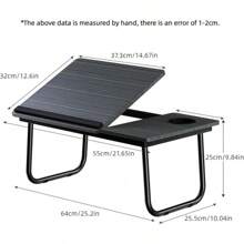 Foldable Computer Desk Desk On Bed Adjustable 5-Speed Lifting Laptop Table Lazy Table With Cup Holder Anti-Skid Strip