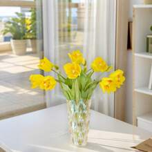 3 piezas de tulipanes artificiales de tacto real, de alta calidad, muy populares en Arabia Saudita, para decoración de hoteles, oficinas, hogares, ramos de boda, decoración de mesas de comedor, Día de San Valentín, regalo