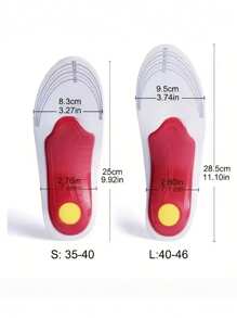 Semelles intérieures de chaussures de course unisexes, coussinées et amortissantes. Elles peuvent être découpées librement à la taille. Conviennent pour les chaussures de sport, de ville et autres chaussures.