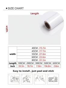 1 Roll PVC DIY Pearlescent Film Waterproof Wallpaper Room Self-Adhesive Black White Wardrobe Kitchen High Glossy Paste Furniture Wall Stickers, Stickers, Wall Decal, Vinyl Decal For Home Decorations, Spring Decoration Items Refresh Your Home, Festival Decoration Stickers Gifts Birthday Graduation Kitchen Decor - White - View 6