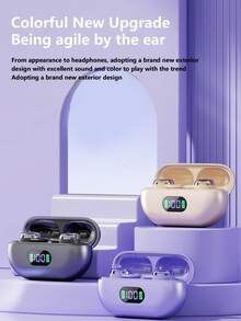 NEW SENYANG New Style True Wireless In-Ear Macaron Musics Earbuds Bluetooth Sleeping Headset Couples Earpods Video Earplug Mini Earbuds Comfortable TWS HIFI Dolby Bass Stereo HD Calling Earphones Adapted For Android For Cellphone Gaming Earpieces Music Smart Headphones For Valentine's Day Gift - X66PRO - View 3