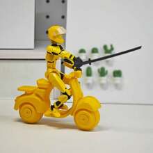 1 件 3D 打印铰接式玩偶、摩托车骑手玩具模型玩偶、减压创意桌面装饰玩具、可摆动关节时尚摩托车城市创意玩具模型、3D 打印摩托车、3D 打印装饰模型 - 彩色 - 查看 22