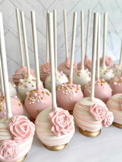 100pcs White Paper Lollipop Sticks, Baking DIY Handmade Starry Sky Cake Sign Paper Sticks, Perfect For Kitchen Table, Fruit Salad, Candy Decoration, For Birthday Party, Valentine Day, Graduation, Wedding