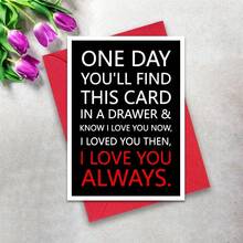 Interesting Love Greeting Card With Envelope, Birthday Gift For Lover, Boyfriend, Girlfriend, Daughter, Engagement, Valentine's Day, Thanksgiving, Friendship Card, Thank You Card, Birthday Gift Card