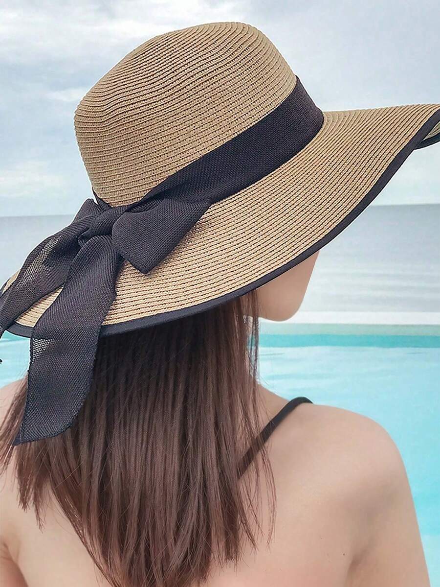 BONNY BOOM 1 chiếc mũ rơm đi biển chống nắng mùa hè cho nữ - Nhiều màu - Xem 1