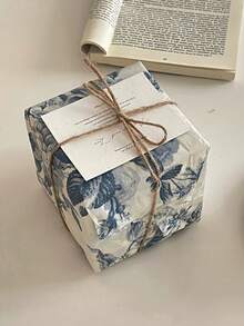 5张复古牡丹花礼品包装纸，节日礼品装饰纸，惊喜生日礼品包装纸，婚礼礼品包装纸，节日礼品包装纸 - 彩色 - 查看 8