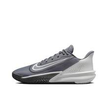 Nike Zapatillas de baloncesto Precision 7 de caña baja, ligeras y cómodas, unisex, gris - Gris - Ver 1