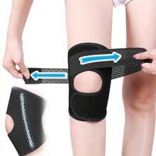 1Pc Elastic Patellar Strap Adjustable Pressure Knee Brace For Both Men And Women Suitable For Outdoor Cycling And Running Fitness Knee Protection Gym Accessories Knee Support Sports Knee Pads Gym Knee Pads
