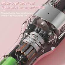 Straightening Comb To Make Hair Soft, Clean, And Neat, With Straight Hair Split And Shaved Hair Clipper, Hair Fork Trimmer, Charging Portable, Automatic Hair Trimming And Hairdressing Tool, Electric Hair Trimmer, Straightening Hair Straightening Rod 500mAh