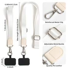 2pcs New Oblique Shoulder And Wrist Phone Bag Strap, Suitable For Daily, Outdoor, Travel Use To Carry Phone
