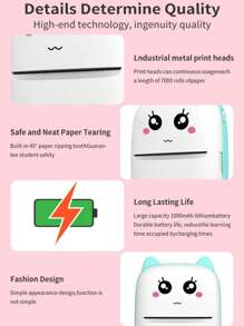 Mini Portable Label Printer: Error Printing Artifact, Also Do Ledger Photos, Super Clear Super Practical