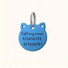 Hollow Round-Eared Cat Head Pet Tag Dog Tag Cat Tag Hollow Pet Cute Identity Tag