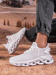 Zapatos deportivos casuales para hombres, con parte superior de malla y suela suave de EVA, ligeros y transpirables, adecuados para deportes, correr, caminar casual, gimnasio