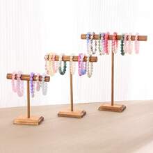 木制展示架，用于手镯、头带、珠宝、手镯、直播和市场展示道具，适合女性收纳整理器，旅行必需品，返校季