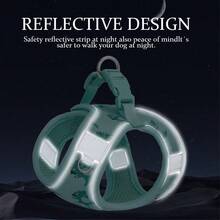 Pet Supply - Peitoral para cães pequenos, sem puxar, extrapequeno, floral - Peitoral ajustável com tecido de malha acolchoado e acabamento refletivo - Peitoral com fivela para cães - Multicolorido - Ver 5