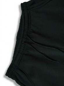 Conjunto de sudadera con capucha para hombre Boston Est 1997, chándal deportivo de poliéster con bolsillos, sudadera con capucha informal de punto holgado de otoño/invierno con estampado y pantalones de chándal, conjunto de salón de punto holgado de manga larga - Negro - Ver 7