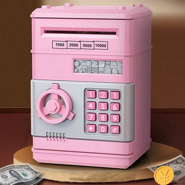 Electronic Piggy Bank - Mini ATM Piggy Bank, ATM Machine Gift, Electronic Code Piggy Bank, Money Safe Box Cash Coin Can Password Code Lock
